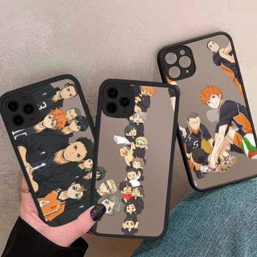 Haikyu Phone Cases matte transparent For iphone 7 8 11 12 plus mini x xs xr pro max cover