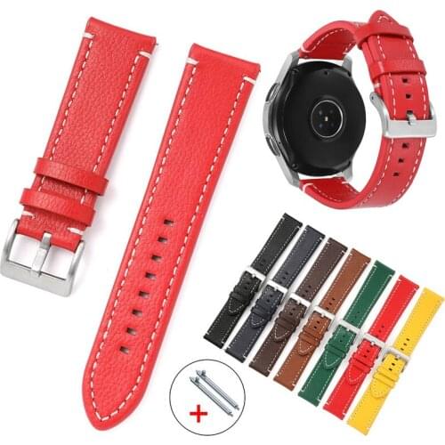 Lichee Pattern Watch Strap 18mm 20mm 22mm 24mm 19mm 21mm Genuine Leather Watch Band Replace Wristwatch Bracelet with Pins