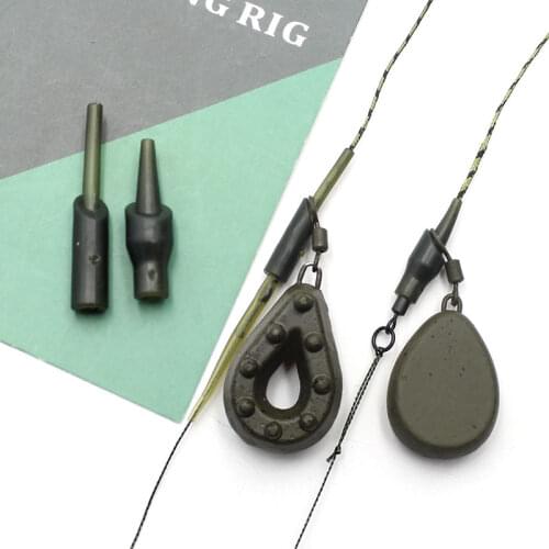 15PCS Carp Fishing Running Rig Rubbers Carp Rig Accessories Rubber Chod Beads Hair Rig Tools For Fishing Carp Tackle Equipment