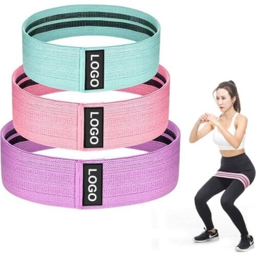 High quality Indoor yoga fitness training resistance band squat butt training latex elastic band