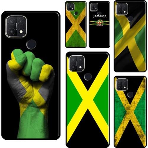 Jamaica Flag For OPPO A15 A91 A83 A1K A3S A5S A5 A9 A31 A53 2020 A52 A72 Reno 4 Pro 2 Z F7 Phone Case