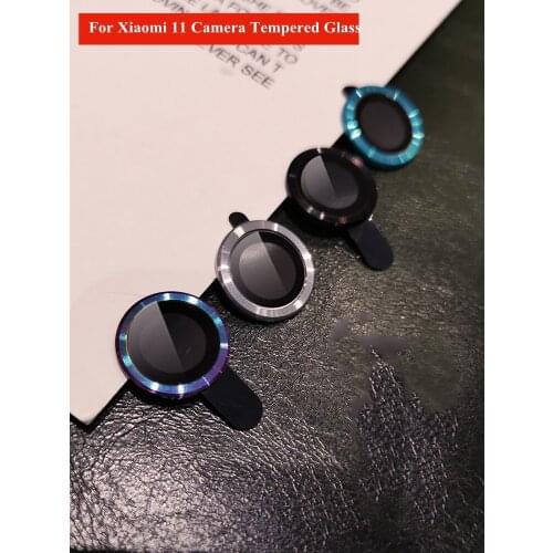 1Pcs Camera Tempered Glass Protective Glass For Xiaomi 11 Clear Full Cover Lens Protectors Thread Colorful Light Cameras Case