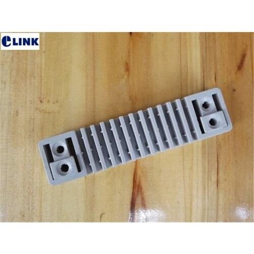 100 pcs 12 positions fiber cable fixing plate,drop cable groove,Clamp groove,12 core fiber cable fixed seat Stacked type ELINK