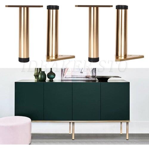 4PCS Adjustable Aluminum Alloy Furniture Foot Bathroom Cabinet Support Leg Bathroom Sofa Foot Metal Foot Hardware Accessories