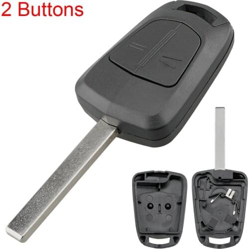 2 Buttons Car Remote Key Shell Case with Blade Fit for Opel Vauxhall Astra H 2005-2009 Corsa D 2007-2009 Zafira B 2005-2009