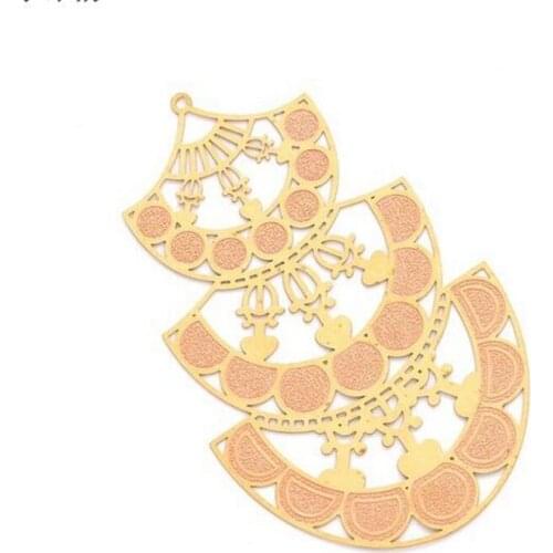 20pcs/lot wholesale new creative metal geometric charms connectors for diy fashion earrings jewelry making accessories