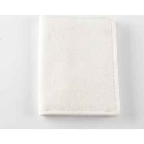 5pcs Women Canvas Blank Sublimation Two Foldable Clutch Wallet Hot printing thermal transfer Purses