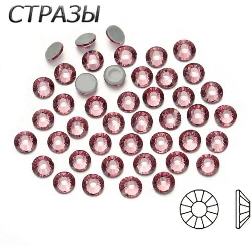 CTPA3bI 2000HF Light Amethyst All Size Strass Hotfix Rhinestones For Garment FlatBack Crystal Stone Decoration Applications