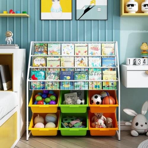Childrens Bookshelf Baby Picture Book Storage Rack Toy Multi-layer Storage Cabinet Household Kindergarten Simple Storage Rack