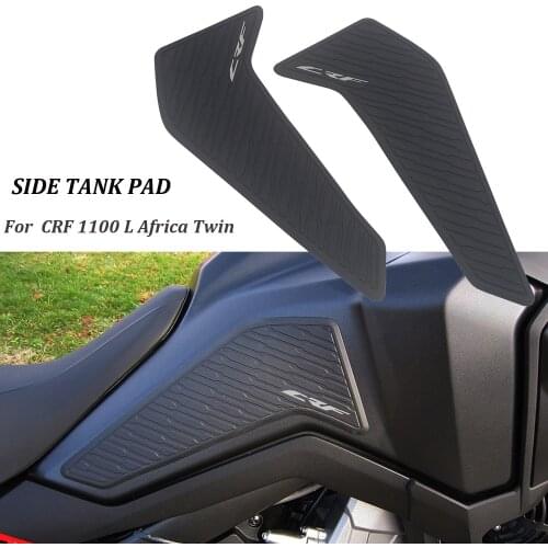 For Honda CRF1100L Africa Twin Standard and Adventure Sport Motorcycle Side Fuel Tank Stickers Waterproof Pad Rubber Sticker