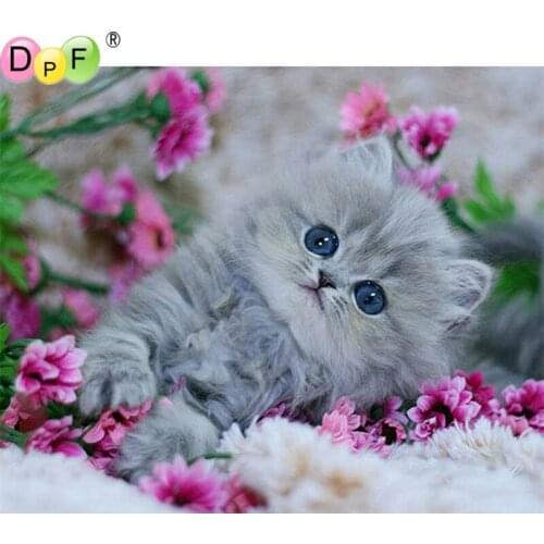 DPF full range of 5D DIY diamond painting cross stitch cat home diamond embroidery diamond painting gift