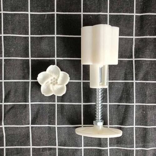 Flower Shape Moon Cake Mould Hand Pressure Cookies Cutter Cherry Blossom Pastry Tool Moon Cake Maker Bath Bombs Press