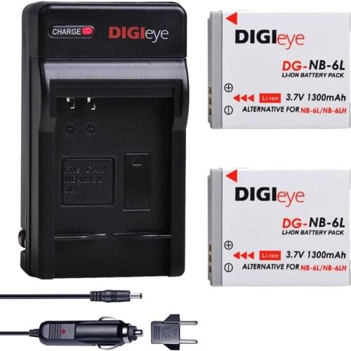 2X NB-6L NB-6LH NB6L Battery + Charger Kit for Canon PowerShot SX530 SX710 SX700 HS SX610 HS SX540 HS SX510 HS SX500 is Camera