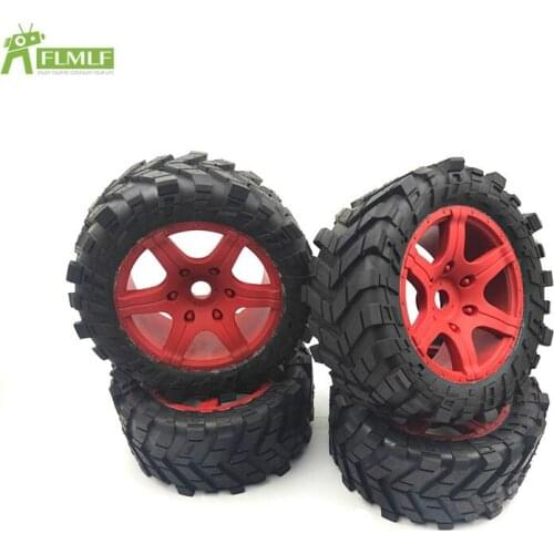 Wheel Tires Assembly Set with Wheel Nuts and Wrench Fit for 1/5 Traxxas X Maxx 220MM*105MM Toys Parts