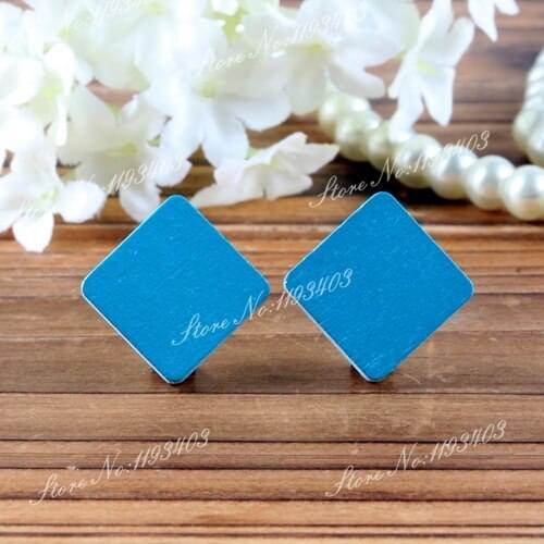 Square Shape High Quality Photo Wood Laser Cut Cabochon to make Rings, Earrings, Bobby pin,Necklaces, Bracelets