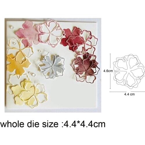 Layer flower Metal Cutting Die Stencil for DIY Embossing Paper Photo Album Cards Making Scrapbooking Dies Cut Mold