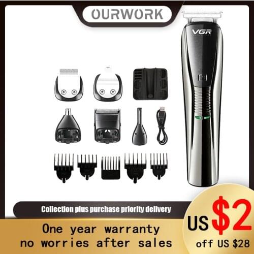 Multi-Function Haircut USB Charging Hair Cliper Professional Mens Set Electric Push Shear Razor Cutting Cutting