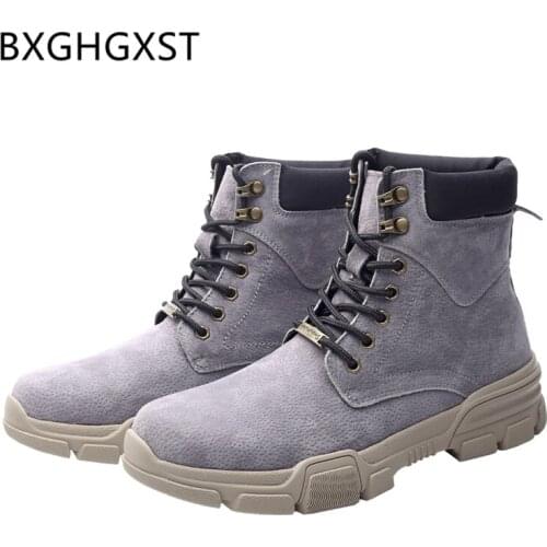 Winter mens boots casual mens shoes genuine leather snow boots 2020 designer shoes men high quality ankle boots men big size 48