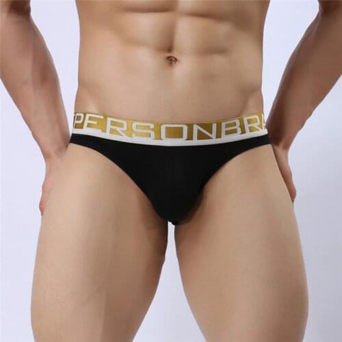 HOT!BRAVE PERSON Behind Hollow Sexy Underwear Men Briefs Elastic Cotton Fabric Gay Underwear Briefs for Man Underpants