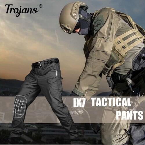 IX9 City Military Tactical Pants Men SWAT Combat Army Pants Casual Men Hiking Pants Outdoor Camping Cargo Waterproof Pants