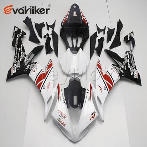 Motorcycle Fairing hull for YZFR1 2004 2005 2006 red white YZF R1 04 05 06 ABS plastic motor panels kit H2