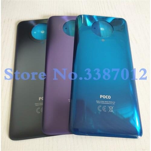 Original For Xiaomi Poco F2 Pro Back Battery Glass Cover Rear Housing Door Case Pocophone Replacement Parts