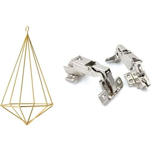 Hanging Air Plant Holder Modern Geometric Planter With 1 Pair Cabinet Hinges Soft Close Full Overlay