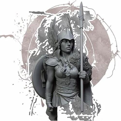 Unassambled 1/10 ANCIENT WOMAN WARRIOR BUST Resin figure miniature model kits Unpainted