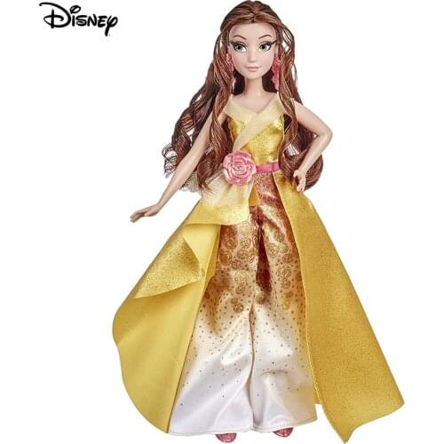 Disney Princess Style Series Belle Figure Toy Contemporary Style Series Fashion Doll with Accessories Collectable Toy E9158