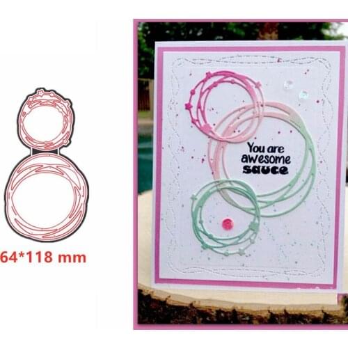 Fairy Circle Metal Cutting Dies Scrapbooking DIY Template Craft Stencil Handicraft Embossing Decoration Die Cut Craft