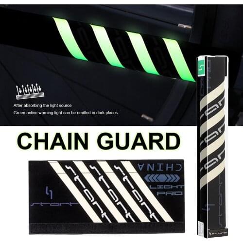 Bicycle Luminous Protective Chain Sticker Mountain Bike Chain Sticker Frame Protection Cover Night Riding Warning Sticker