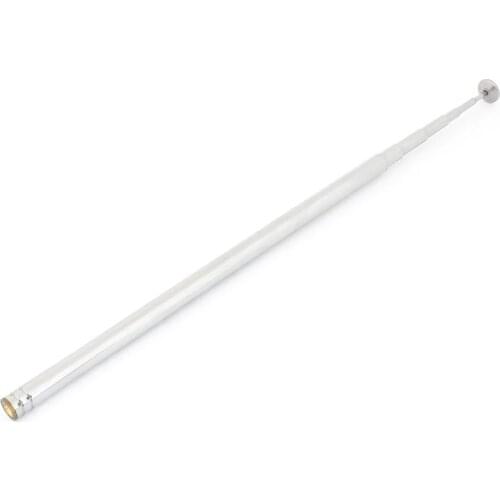 New Hot 96cm Length 7 Section Telescoping Stainless Steel AM FM Radio TV Antenna