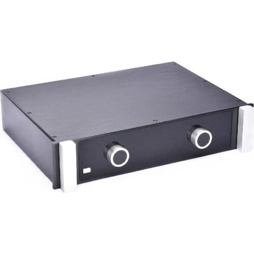 High-quality Full aluminum Preamplifier Chassis Enclosure Amplifier Audio Case Diy Box with volume knobs 430*90*308MM