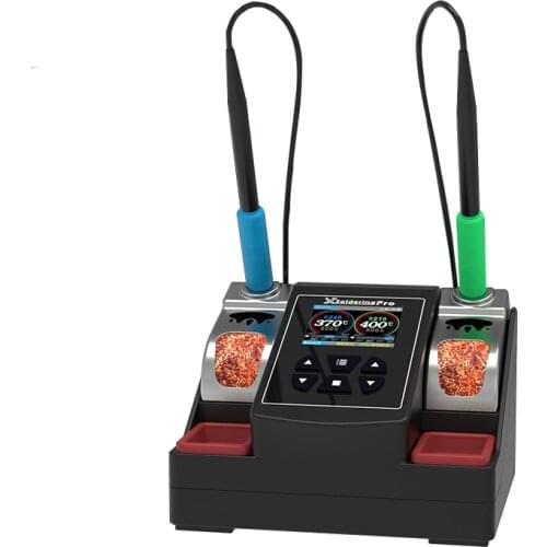 Xsoldering PRO Lead-free Double Handle Soldering Station 2.5S Rapid Heating Soldering Iron Kit for JBC C210 C245 Solder Iron Tip