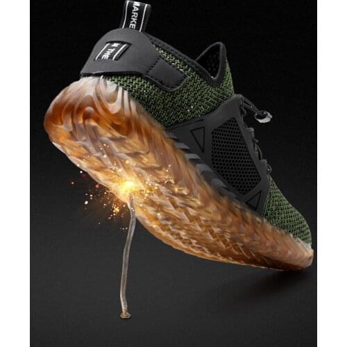 Work Safety Shoes Woman Men Outdoor Steel Toe Anti Smashing Anti-slip Puncture Proof Work Boot Construction Safety Work Sneakers