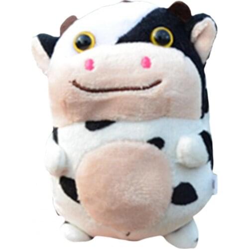 11CM Cow Plush Toy Key Chain Cotton Stuffed Animal Doll Pendant Children Gift Plush Keychains 2021