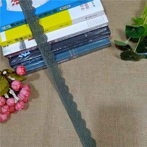 2.5CM S1094 High Quality White Elastic Colorful Lace Ribbon Trims Lace Trim For DIY Crafts Material Gift Packing Lace