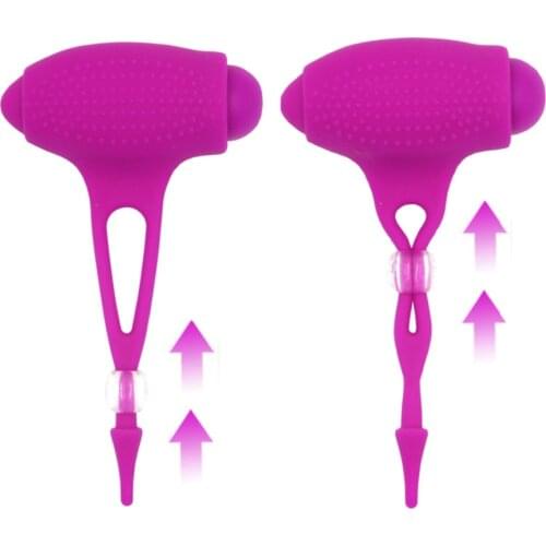 2pcs/set Nipple Vibrator Pussy Pump Clitoral Clit Breast Massager Erotic Product Oral Licking Sex Toy Sex Product for Women