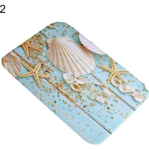 40 x 60cm New arrival cheap Sea Shell style cheap Home Bathroom Kitchen Carpets Anti-slip Floor Mat Bedroom living room Carpet