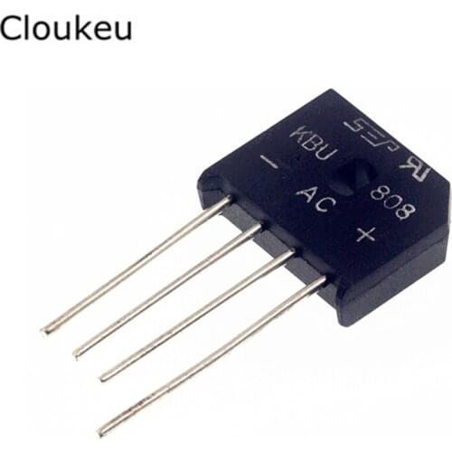 5Pcs KBU808 ZIP4 8A/800V