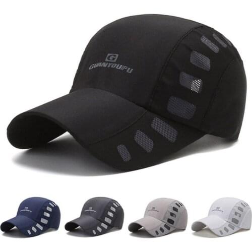 Clape Summer Outdoor Sun Hats Quick Dry Waterproof Golf Fishing Cap Adjustable Unisex Baseball Caps Bone Breathable Mesh Hats