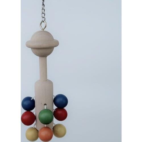 Wooden Bird Chew Bite Swing Toy Bird Products Pet Toy Accessories Cockatiel Parrot hang Toys BT015