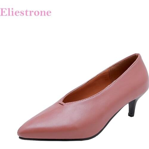 Brand New Sweet Brown Pink Women Wedding Pumps Sexy 2 Inch Heels Lady Party Shoes BKA1 Plus Big Small Size 30 10 43 45 48