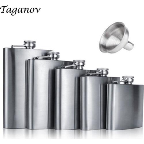 Hip Fask Personalized with Funnel Leak Proof Wine Flasks for Liquor Alcohol Whiskey Rum Vodka 4OZ 5 6 7 8 9 10OZ 18OZ Men Gift