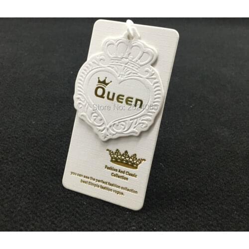 Customized clothing shape cutting tag/gold stamping embossed tags/garment paper tag printing/clothing label/1000 pcs a lot