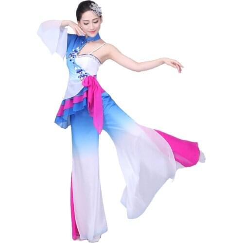 Umbrella Dance Costumes Yangko Chinese Folk Dance Costume for Women Stage Costumes for Singers Women Festival Clothing