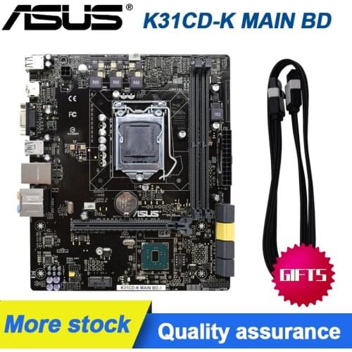 ASUS K31CD-K MAIN BD LGA1151 PC Motherboards DDR4 Intel H110 Micro ATX HDMI SATA Desktop Mainbaord Set