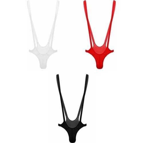 Muscle Men Jockstrap Leotard Mankini One Piece Bodysuit Thong Underwear Underpants Erotic Lingerie