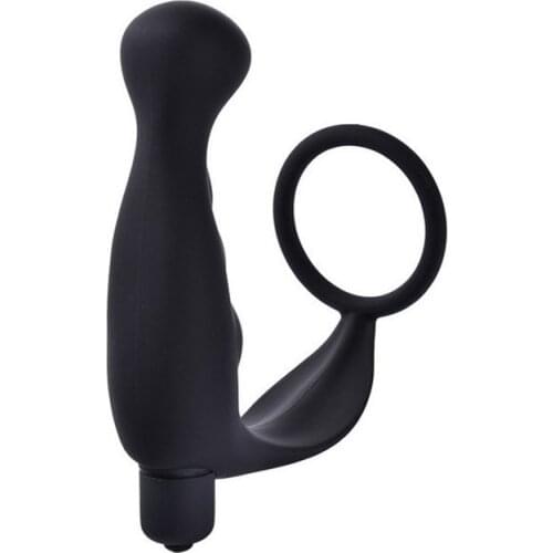 Male Lock Fine Ring G-spot Prostate Delay Ejaculation Silicone Vibration Massage Penis Masturbation Adult Supplies Sex Toys