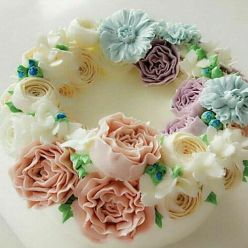 Decorating Mouth Set Rose Petals Nozzles Fondant Cake Tips Cream Molds Tools Flower Fonda Piping I0H7 Cake Bakeware Icing P B2E0